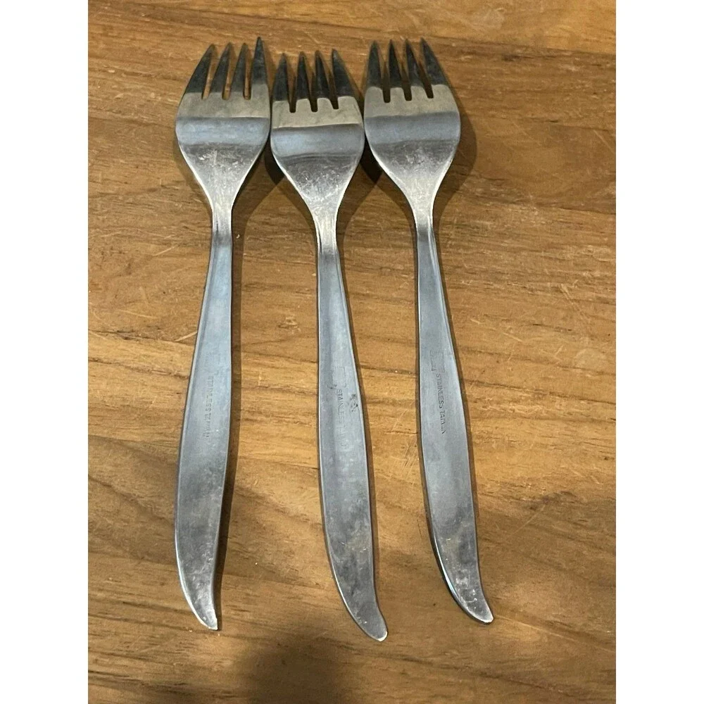 National Stainless STARETTE- 3 Atomic Star lunch forks